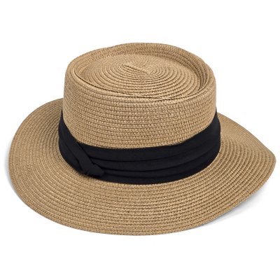 Strohhut - Gårda Corfu Gambler (khaki/schwarz)