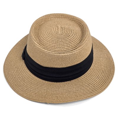 Strohhut - Gårda Corfu Gambler (khaki/schwarz)