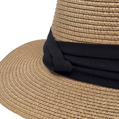 Strohhut - Gårda Corfu Gambler (khaki/schwarz)