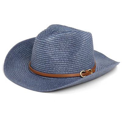 Strohhut - Gårda Kos Western Hat (blau)