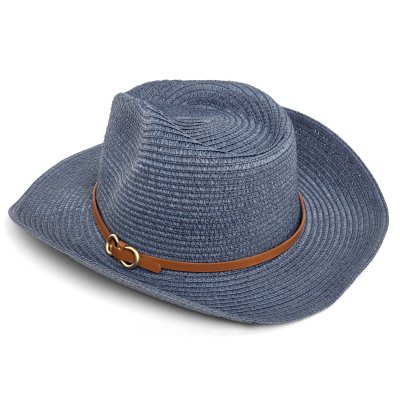 Strohhut - Gårda Kos Western Hat (blau)