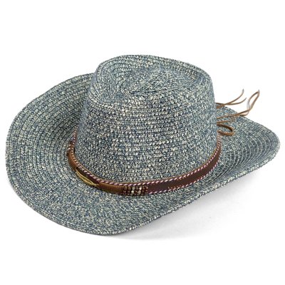 Strohhut - Gårda Marseille Western Hat (blau)