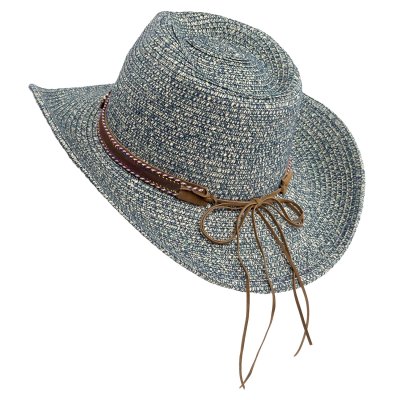 Strohhut - Gårda Marseille Western Hat (blau)