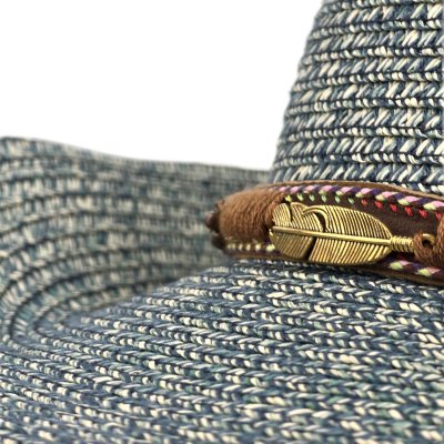 Strohhut - Gårda Marseille Western Hat (blau)