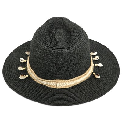 Strohhut - Gårda Nerja Fedora (schwarz)