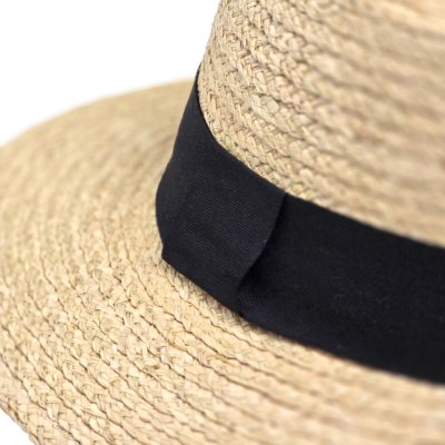 Strohhut - Gårda Palma Gambler (natur/schwarz)