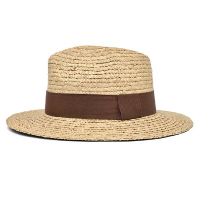 Strohhut - Gårda Positano Fedora (natur/braun)