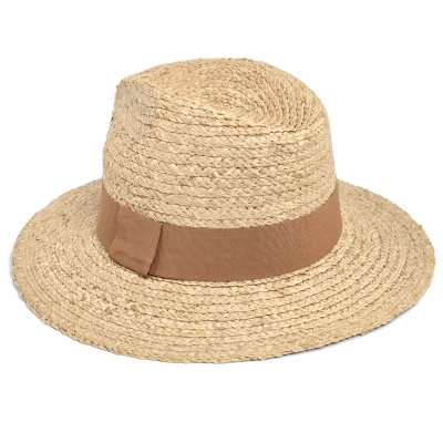 Strohhut - Gårda Positano Fedora (natur/khaki)