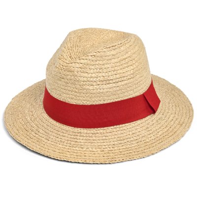 Strohhut - Gårda Positano Fedora (natur/rot)