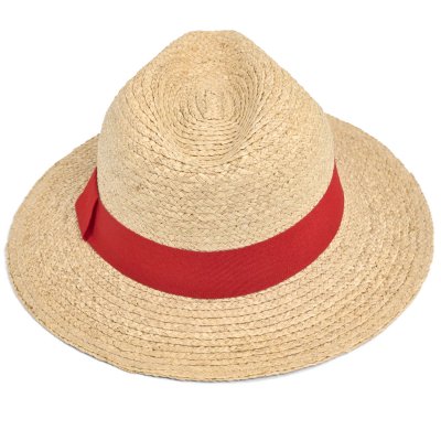 Strohhut - Gårda Positano Fedora (natur/rot)