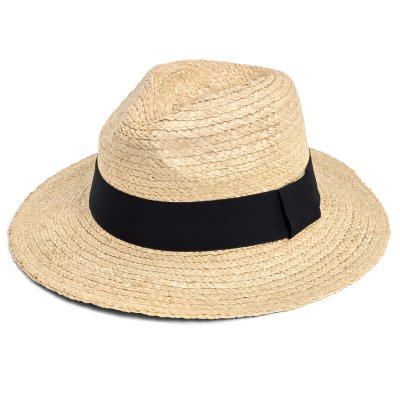 Strohhut - Gårda Positano Fedora (natur/schwarz)
