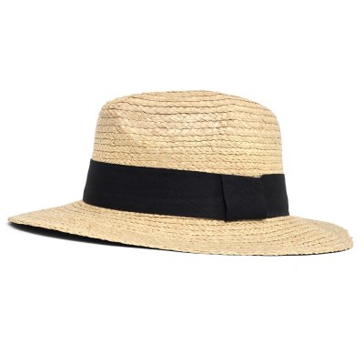 Strohhut - Gårda Positano Fedora (natur/schwarz)