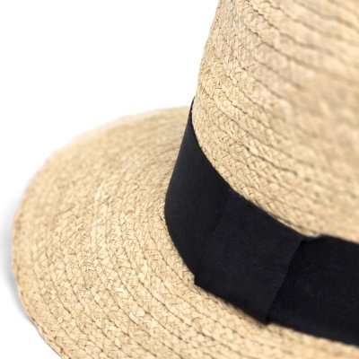 Strohhut - Gårda Positano Fedora (natur/schwarz)