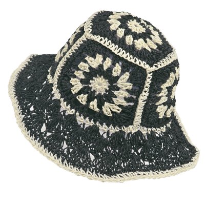 Strohhut - Gårda Rhodes Bucket hat (schwarz)