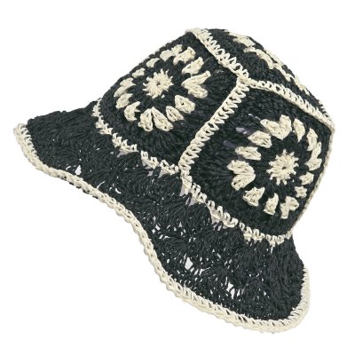 Strohhut - Gårda Rhodes Bucket hat (schwarz)