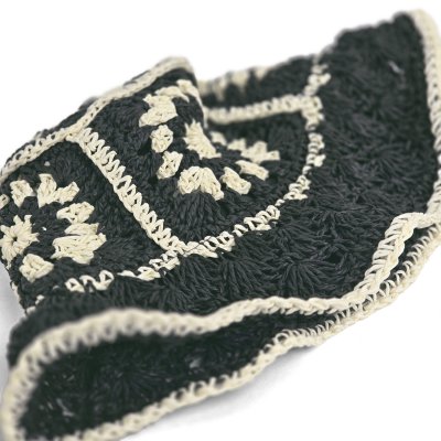 Strohhut - Gårda Rhodes Bucket hat (schwarz)