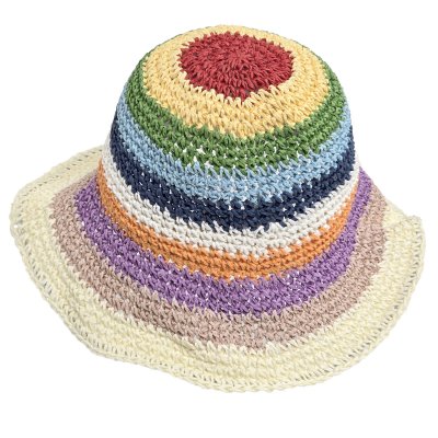 Strohhut - Gårda Sorrento Bucket hat (helles multi)