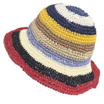 Strohhut - Gårda Sorrento Bucket hat (dunkles multi)