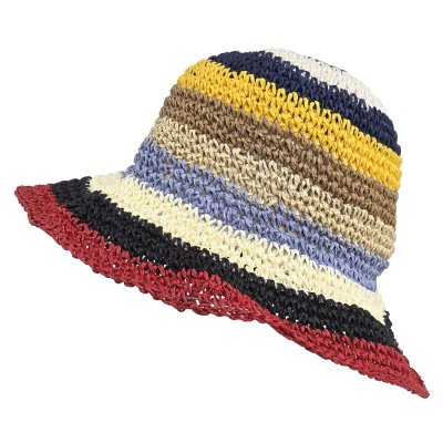 Strohhut - Gårda Sorrento Bucket hat (dunkles multi)