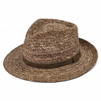 Strohhut - Gårda Tenerife Raffia Fedora (Natur/Braun)