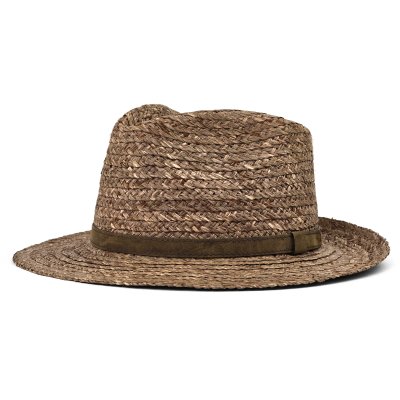 Strohhut - Gårda Tenerife Raffia Fedora (Natur/Braun)