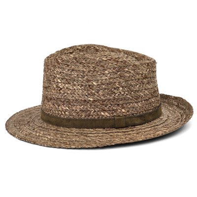 Strohhut - Gårda Tenerife Raffia Fedora (Natur/Braun)