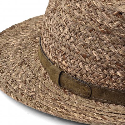 Strohhut - Gårda Tenerife Raffia Fedora (Natur/Braun)