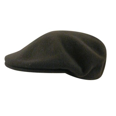 Gubbkeps / Flat cap - Kangol Wool 504 (mörkgrön)