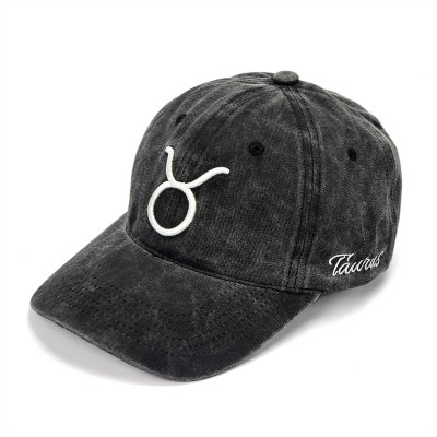 Caps - Gårda Zodiac Sign Taurus (schwarz)